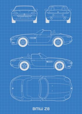 BMW Z8 Blueprint