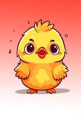 Cute cartoon chicken 