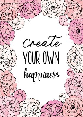 Create happiness quote