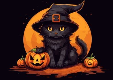 Cute Halloween Cat