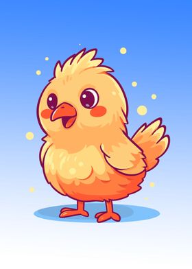 Cute cartoon chicken 