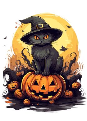 Cute Halloween Cat