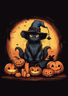 Cute Halloween Cat