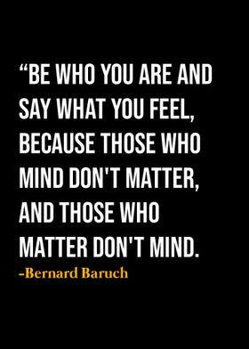 Bernard Baruch Quote 