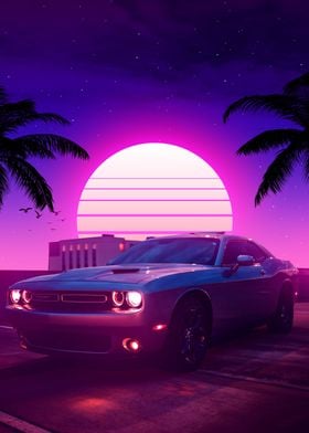 outrun night retro