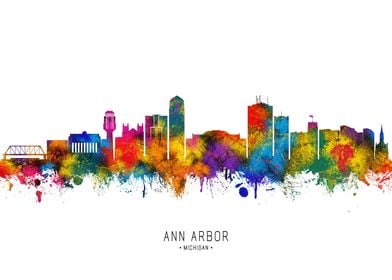 Ann Arbor Michigan Skyline