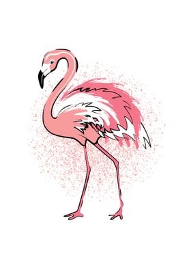 Cute pink Flamingo