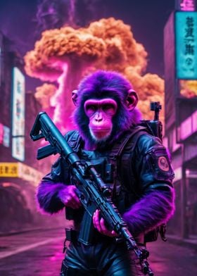 Monkey cyberpunk