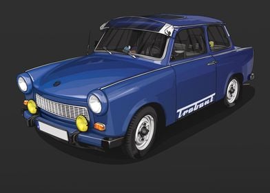 Trabant 601 Blue DDR