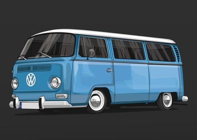 VW T1 Bulli Blue Classic