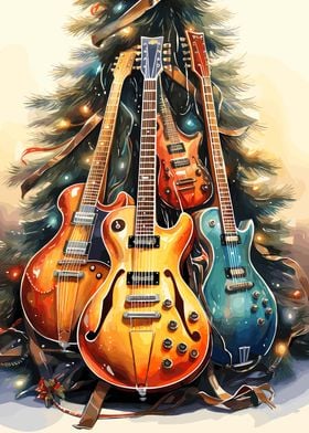 Guitar Christmas Tree Gift