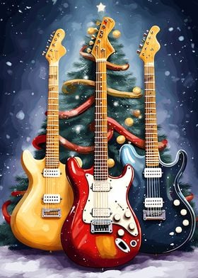 Guitar Christmas Tree