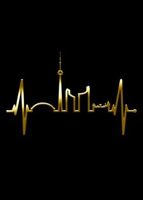 Toronto Skyline Heartbeat