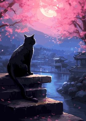 The Moon Night Cat Japan