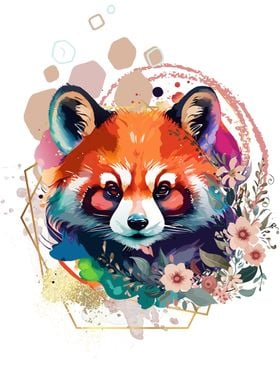 Red Panda Watercolor