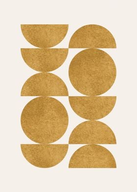 Halfmoon Pattern Gold