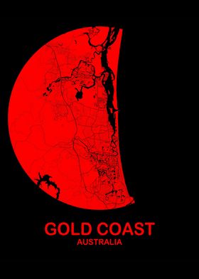 Gold Coast Red Circle Map