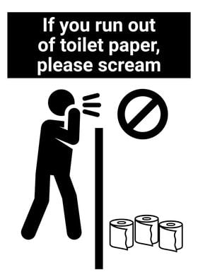 TOILET PAPER SCREAM FUNNY