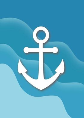 Blue sea Anchor