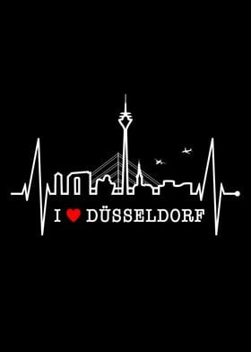 Duesseldorf Skyline Liebe