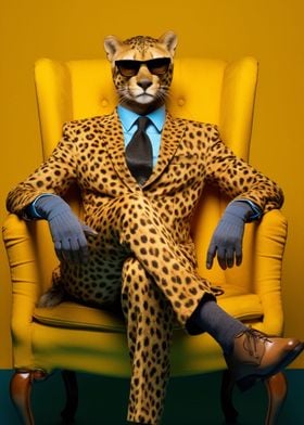 Cool Cheetah Yellow Suit