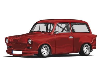 Trabant 601 Kombi CandyRed