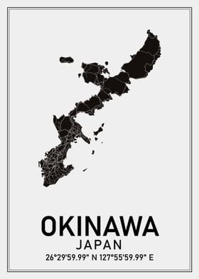 Okinawa map of japan