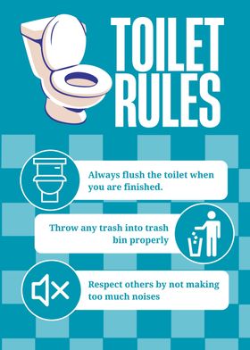 BATHROOM toilet rules