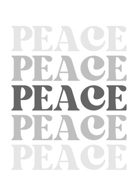 Peace elegant word