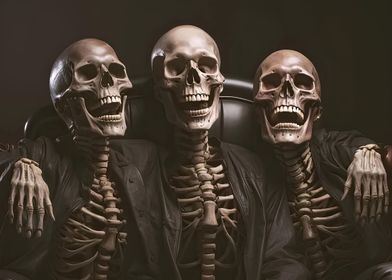 Funny Skeletons Homie