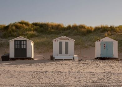 Beach houses in the dunes