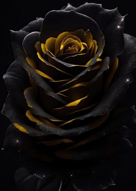 Black Golden Roses flower