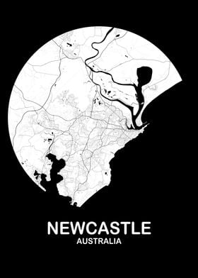 Newcastle White Circle Map