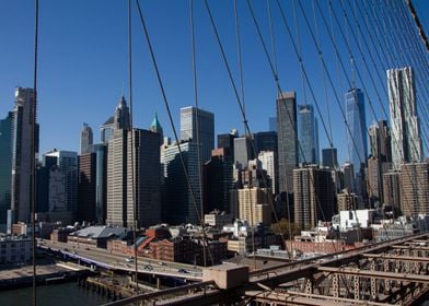 Brooklyn bridge view NYC