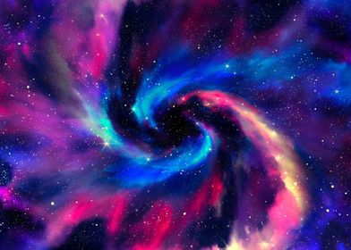 Interstellar Spiral Galaxy