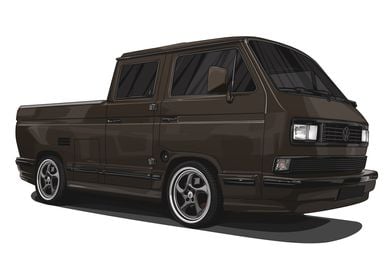 VW T3 Doka Fuchs Brown