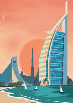 Dubai city landmark