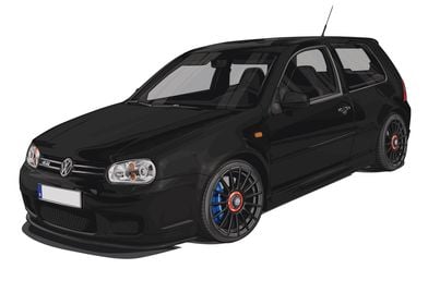 VW Golf MK4 R32 Black