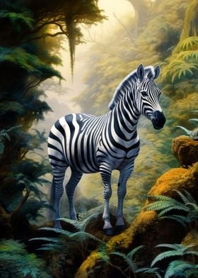 Zebra animal art