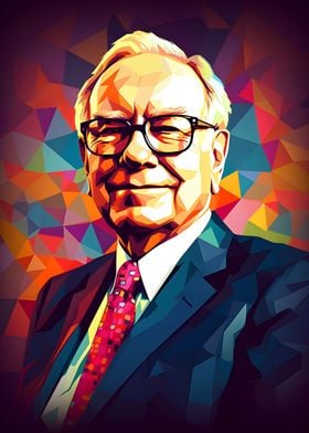 Warren Buffett Pop Art