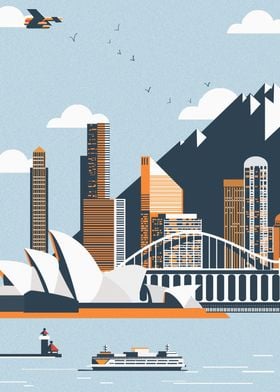 Sydney Opera Illustration