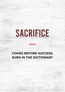 sacrifice