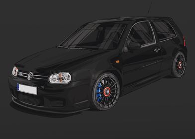 VW Golf MK4 R32 Black