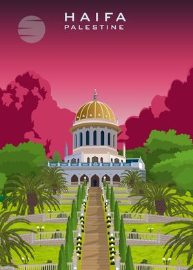 Haifa Palestine Poster Art