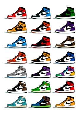 Air Jordan 1 x Dior Sneaker Poster, Hypebeast Poster, Kicks Poster