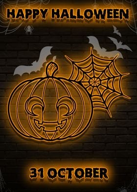 pumpkin cobweb halloween 