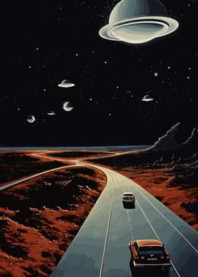 Car Journey Through Space