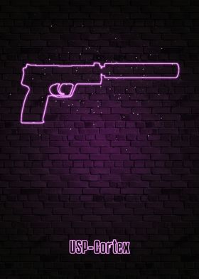 gun neon gaming