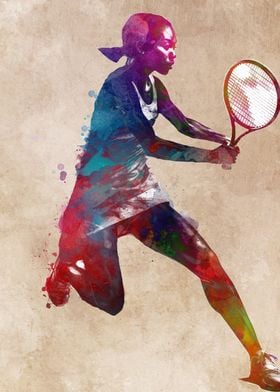 Tennis sport art