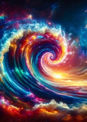 Colorful Swirl in the Sky 